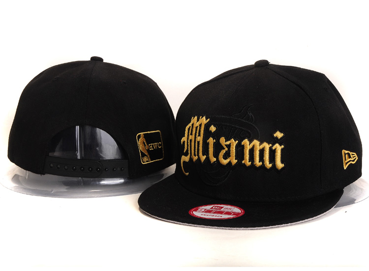NBA Miami Heat NE Snapback Hat #171